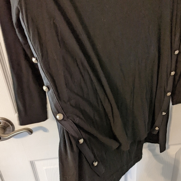 New White House Black Market Layered Button Detail Tunic Blouse Size XS - Picture 5 of 6